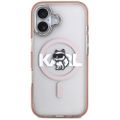 Puzdro Karl Lagerfeld pre iPhone 17 6,1" IML Choupette Sketch Logo MagSafe ružová