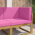 vidaXL Vankúš na vonkajšiu pohovku Polyester Ružová 80 x 80 cm