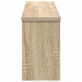 vidaXL Vešiak na stenu Nástenná montáž Sonoma dub 75 x 16 x 26 cm