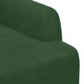 vidaXL Dvojmiestna pohovka s gombíkovým prešívaním Jungle Green