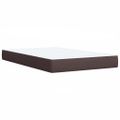 vidaXL Boxspring posteľ s matracom tmavohnedá 120x190 cm látka