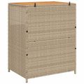 vidaXL Skrinkový Béžová 70 x 50 x 87 cm Polyester a Roly Rattan