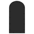 vidaXL Záhradné zrkadlo čierne 70x30 cm exteriérové železo