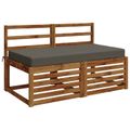 vidaXL Podložka na sedadlo SOEST 100% polyester Sivá 120 x 80 x 10 cm