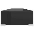 vidaXL TV stojan/stojan pod monitor zo skla, čierny, 120x30x13 cm