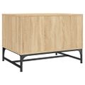 vidaXL Konferenčný stolík sklenené dvierka dub sonoma 68,5x50x50 cm