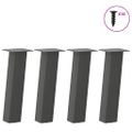 vidaXL Nohy ku konferenčnému stolíku 4 ks antracitové 42 cm oceľové