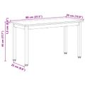 vidaXL lavička Biela 80 x 35 x 45 cm Masívne borovicové drevo