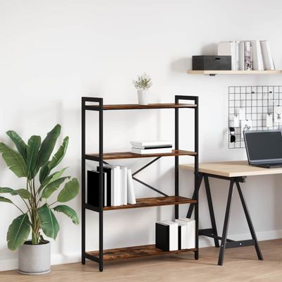 vidaXL Regál na knihy Dymová dub 80 x 30 x 120 cm Kompozitné drevo