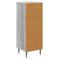 vidaXL Zásuvkový kabinet Sivá sonoma 33 x 34,5 x 89,5 cm