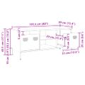 vidaXL TV skrinka antracit 101,5x39x43,5 cm oceľ valcovaná za studena