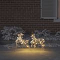 vidaXL LED Soby 2 ks 40 LED Teplá biela 44 x 18 x 65,5 cm PET