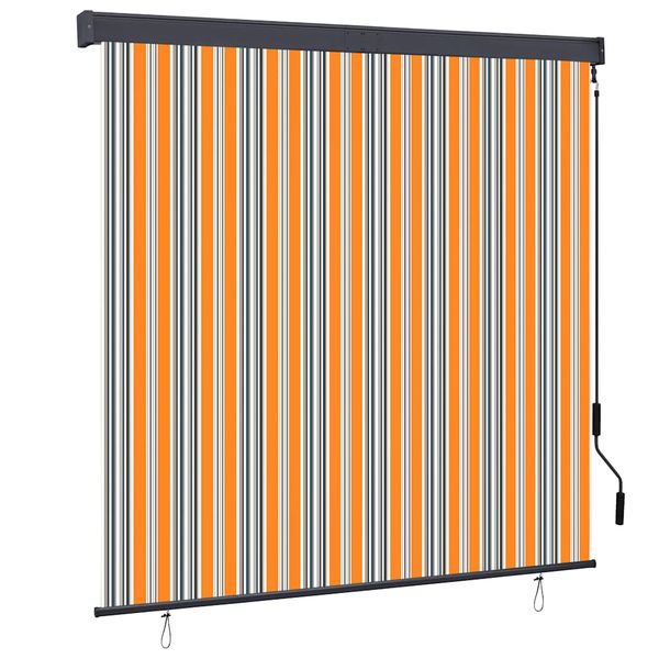 vidaXL Vonkajšia zatemňovacia roleta 160x250 cm žltá a modrá