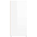 vidaXL Komoda vysoký lesk biela 40x33x70 cm spracované drevo