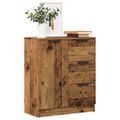 vidaXL Komoda staré drevo 60x30x70 cm kompozitné drevo