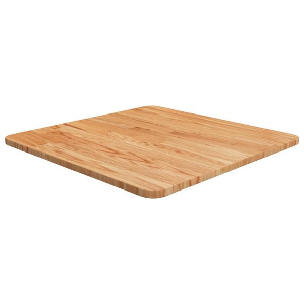 vidaXL Štvorcová stolová doska bledohnedá 50x50x1,5 cm lakovaný dub