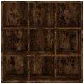vidaXL Knižnica dymový dub 98x29x97,5 cm