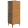 vidaXL Servírovacia skriňa Dymový dub 33 x 34,5 x 90 cm