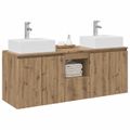 vidaXL Set kabinetov do kúpeľne 3 ks Dub artisan 49,5 x 41 x 62,5 cm