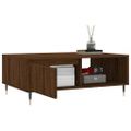 vidaXL Konferenčný stolík hnedý dub 90x60x35 cm kompozitné drevo
