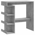 vidaXL Barový stôl+regál betónovo sivý 100x50x101,5cm kompozitné drevo