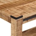 vidaXL Konzolový stolík 100x35x75 cm masívne mangovníkové drevo