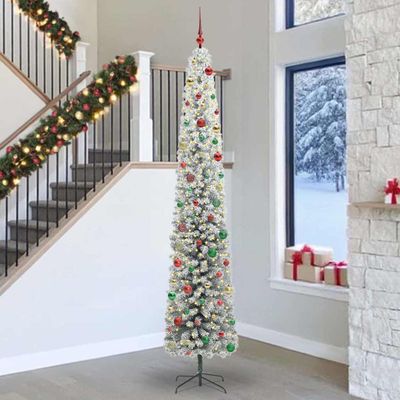 vidaXL Umelý vianočný stromček Zelená 300 cm PVC, oceľ a plast