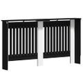 vidaXL Kryt radiátora Čierny dub 152 x 19 x 81,5 cm Kompozitné drevo
