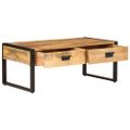 vidaXL Konferenčný stolík 100x54x40 cm mangovníkový masív a železo