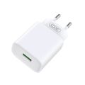 XO wall charger CE02D QC 3.0 18W 1x USB white + USB-C cable