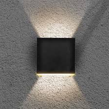 Solight LED vonkajšie nástenné osvetlenie Parma, 6W, 420lm, 3000K, čierna