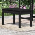 vidaXL Záhradná lavica čierna 80x44x45 cm masívna borovica