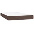 vidaXL Boxspring posteľ s matracom hnedá 120x200 cm umelá koža