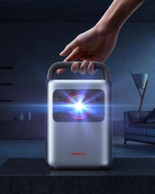 Anker Nebula Cosmos Laser/ Projektor/ Laser/ 4K/ repro/ Bluetooth/ Wi-Fi/ prenosný/ čierny Projektor, 4K UHD, 2 200 ANSI lm, laser, DLP, HDR10, 30W, Android TV 10.0, Wi-Fi, Bluetooth 5.0, HDMI 2.0/ARC, 150"