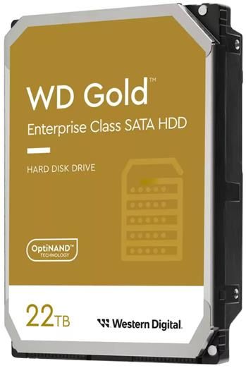 HDD 22TB WD221KRYZ Gold 512MB SATAIII Pevný disk, interný, 22TB, SATA III, 3,5", 7200rpm, 512MB