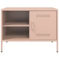 vidaXL TV skrinky 2 ks ružové 68x39x50,5 cm oceľ