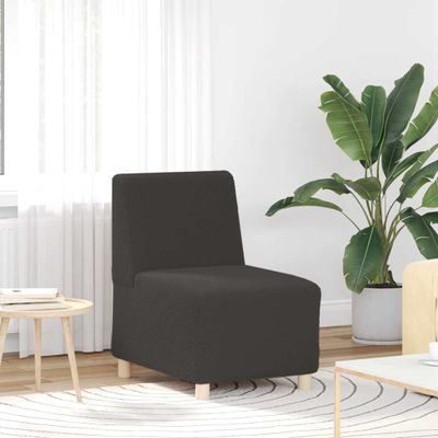 vidaXL Bezrúčková modulárna sofa jednotka Tmavo šedá 55 x 74 x 82 cm
