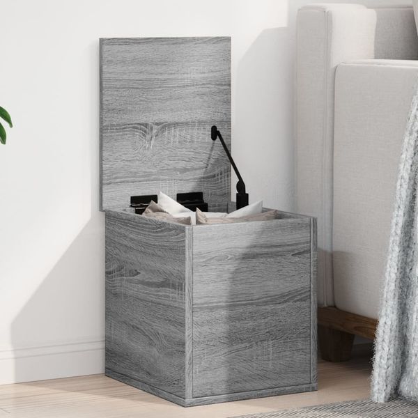 vidaXL Úložný box sivý dub sonoma 30x35x35 cm kompozitné drevo