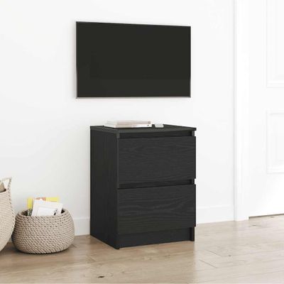 vidaXL TV skrinka čierna 40x35x54 cm, drevená