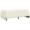 vidaXL Rohový rám postele Krémová 100 cm x 200 cm Zamat
