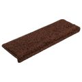 vidaXL Schodové rohože 5 ks 65x21x4 cm hnedé s obdĺžnikovým okrajom