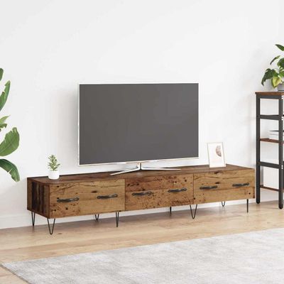 vidaXL TV skrinka Staré drevo 150 x 36 x 30 cm Kompozitné drevo