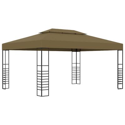 vidaXL Altánok 3x4 m, sivohnedý 180 g/m²