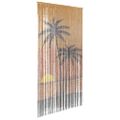 vidaXL Záves proti hmyzu s potlačou palmy 100x220 cm bambus