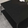 vidaXL Konferenčný stolík Čierny dub 100 x 100 x 40 cm