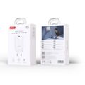 XO wall charger CE33 QC 18W 1x USB white + cable Lightning