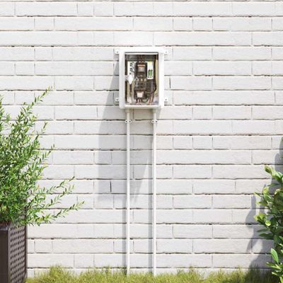 vidaXL Ovládacia skriňa Sivá 25 x 13 x 24 cm ABS plast