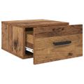 vidaXL Nočný stolík 35 x 35 x 20 cm Kompozitné drevo Staré drevo