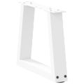 vidaXL Nohy konferenčného stolíka v tvare V, 2 ks, biele, 30 x (30-31,3) cm, oceľové