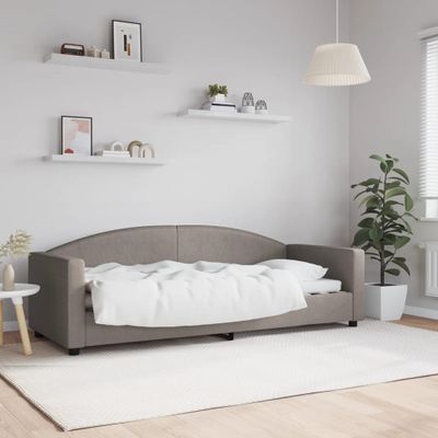 vidaXL Posteľný rám sivohnedý 80x200 cm látka